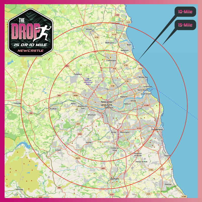 10 and 15 mile distances for the drop brighouse